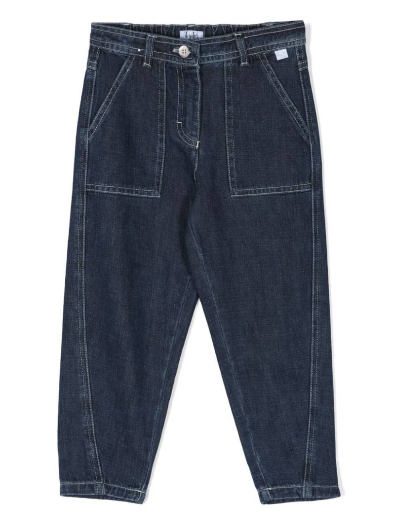 Il Gufo mid-rise tapered-leg jeans - Blue von Il Gufo