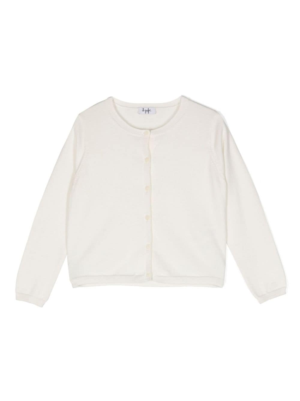 Il Gufo organic-cotton cardigan - White von Il Gufo