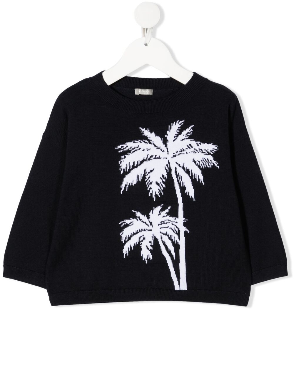 Il Gufo palm tree-print sweatshirt - Blue von Il Gufo