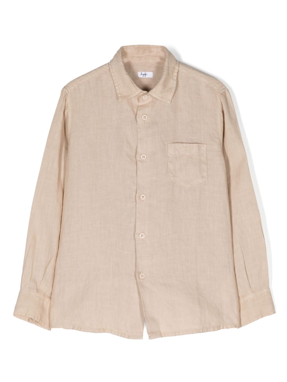 Il Gufo patch-pocket linen shirt - Neutrals von Il Gufo