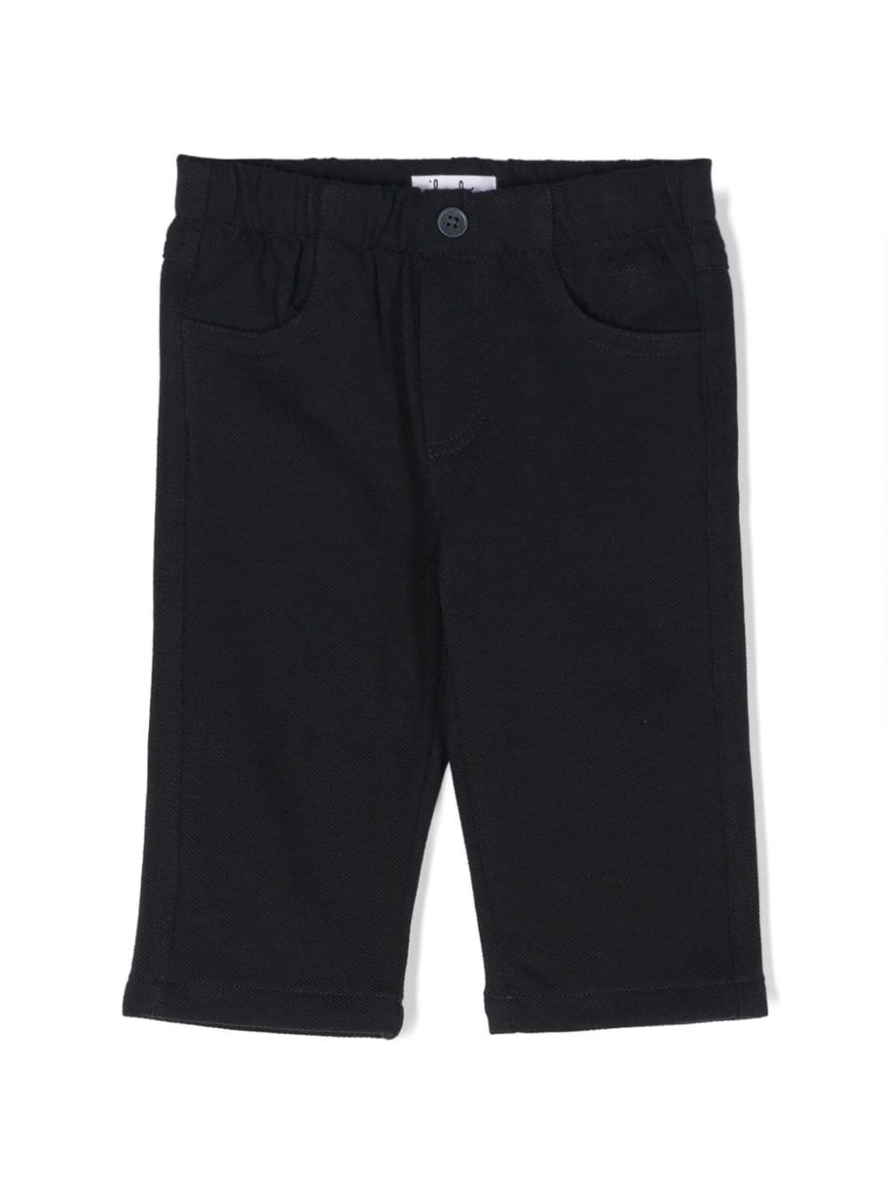 Il Gufo piqué straight trousers - Blue von Il Gufo