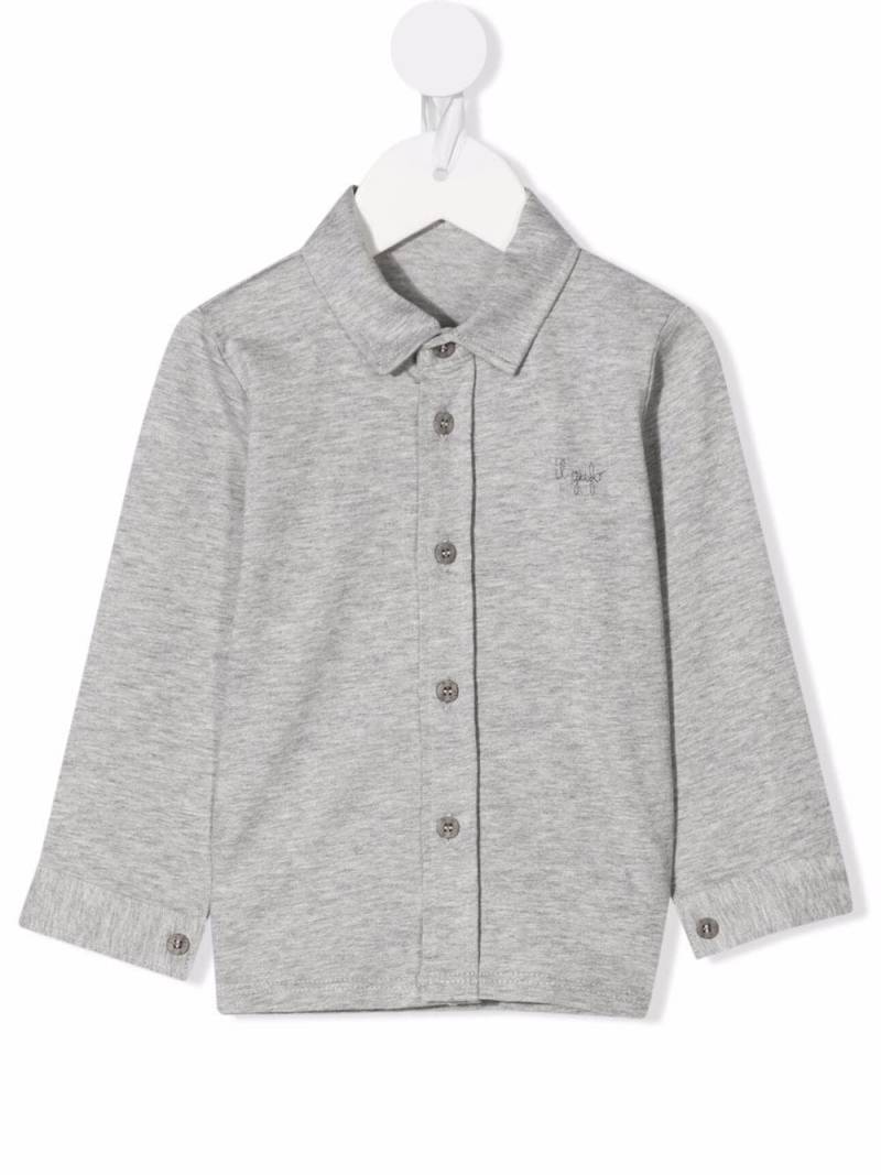 Il Gufo plain button-down shirt - Grey von Il Gufo