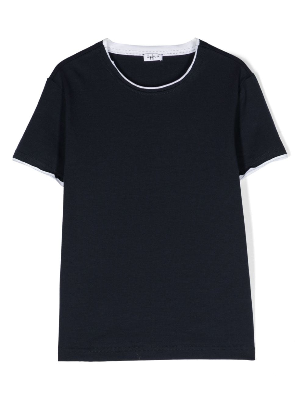 Il Gufo raw-cut cotton T-shirt - Blue von Il Gufo