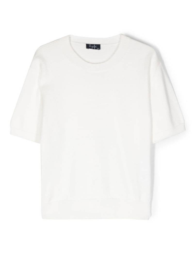 Il Gufo ribbed cotton T-Shirt - White von Il Gufo