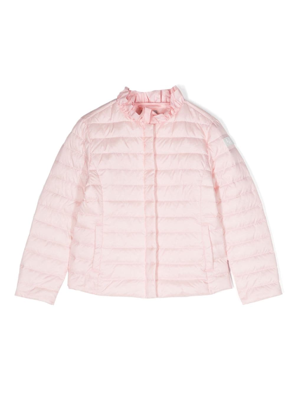 Il Gufo ruffled-neck quilted puffer jacket - Pink von Il Gufo