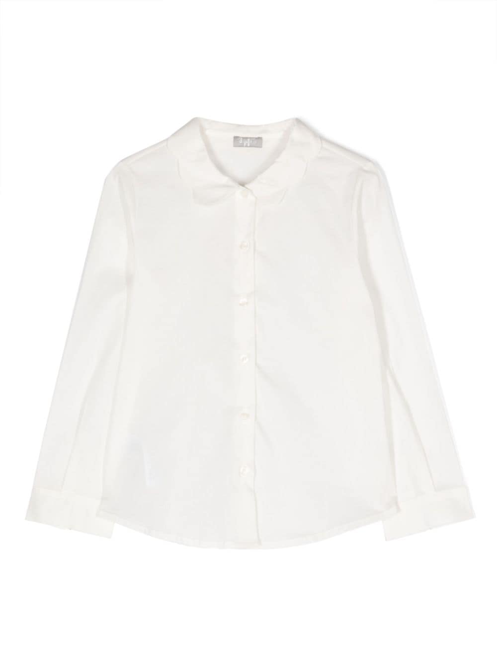 Il Gufo scallop-collar cotton shirt - White von Il Gufo