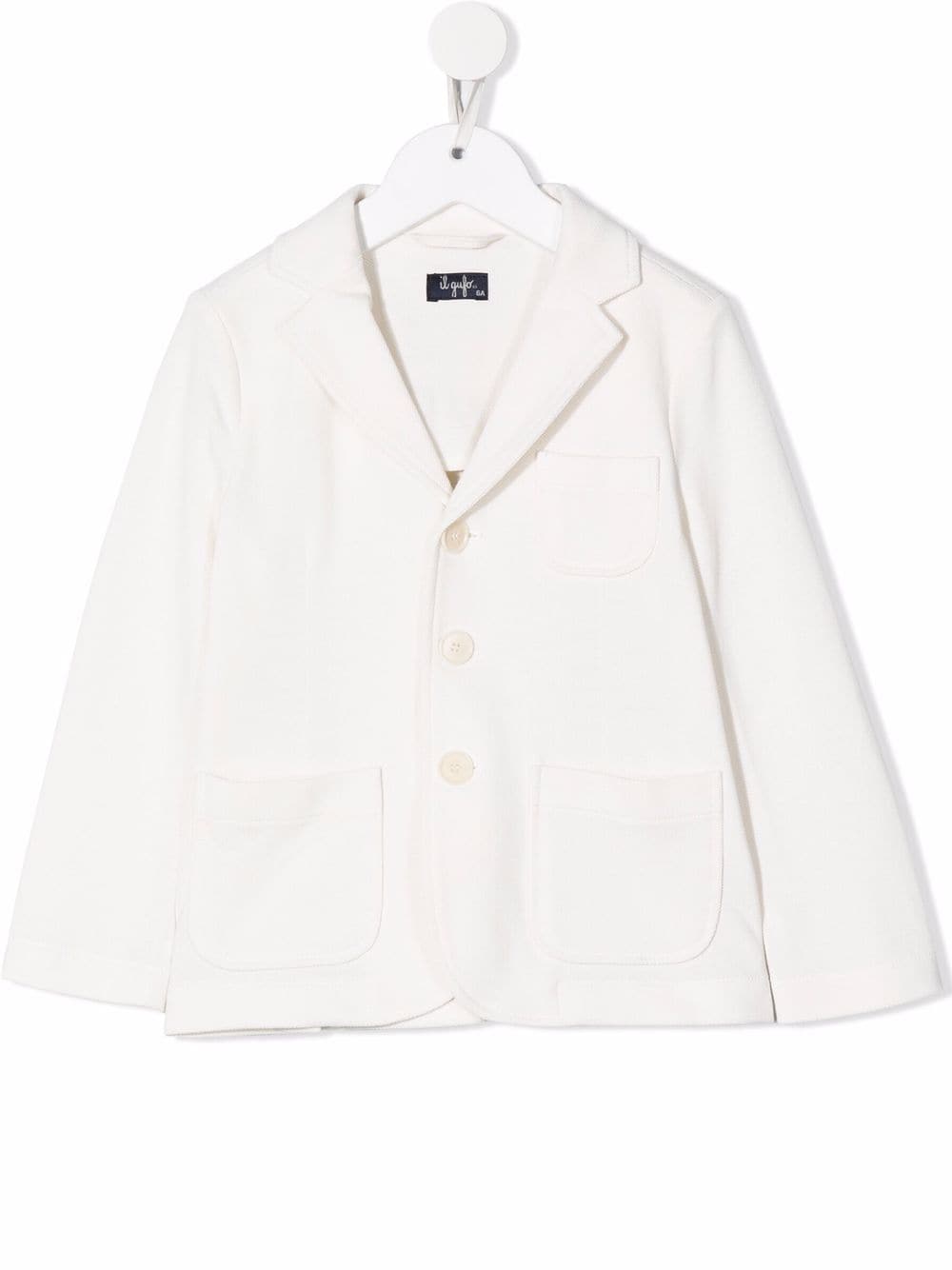 Il Gufo single-breasted cotton blazer - White von Il Gufo