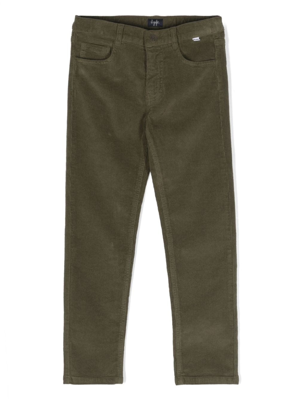 Il Gufo straight-leg corduroy trousers - Green von Il Gufo
