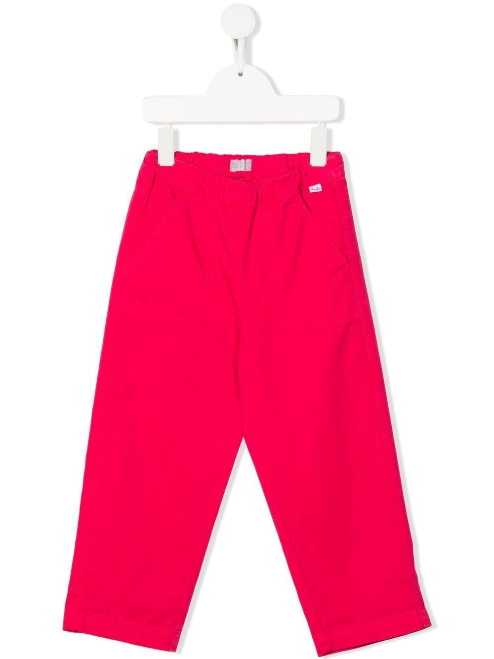 Il Gufo straight-leg cotton trousers - Pink von Il Gufo
