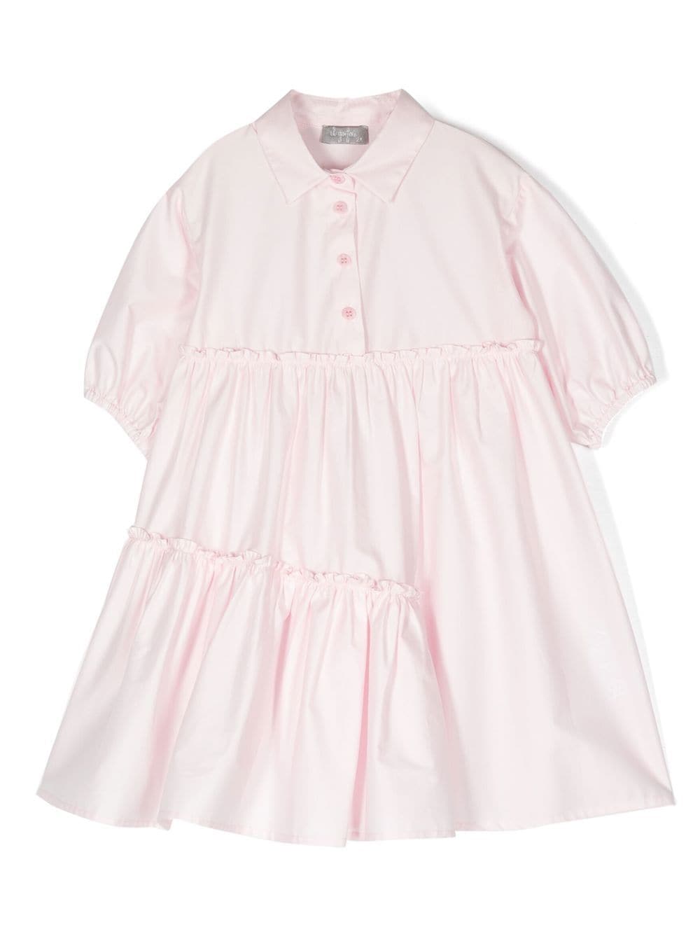 Il Gufo stretch cotton shirt maxi dress - Pink von Il Gufo