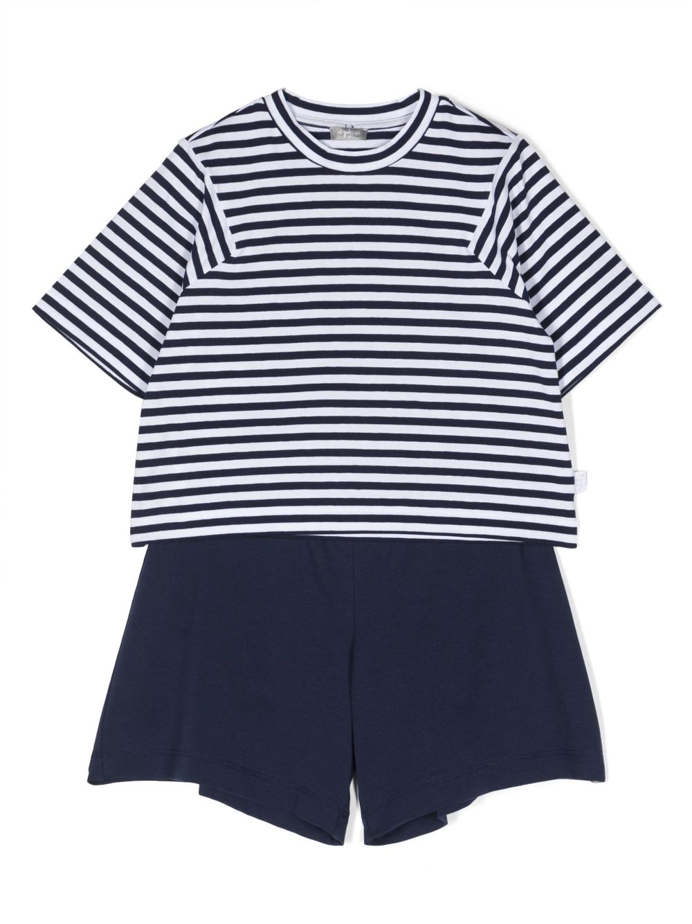 Il Gufo stripe-print two-tone tracksuit set - Blue von Il Gufo