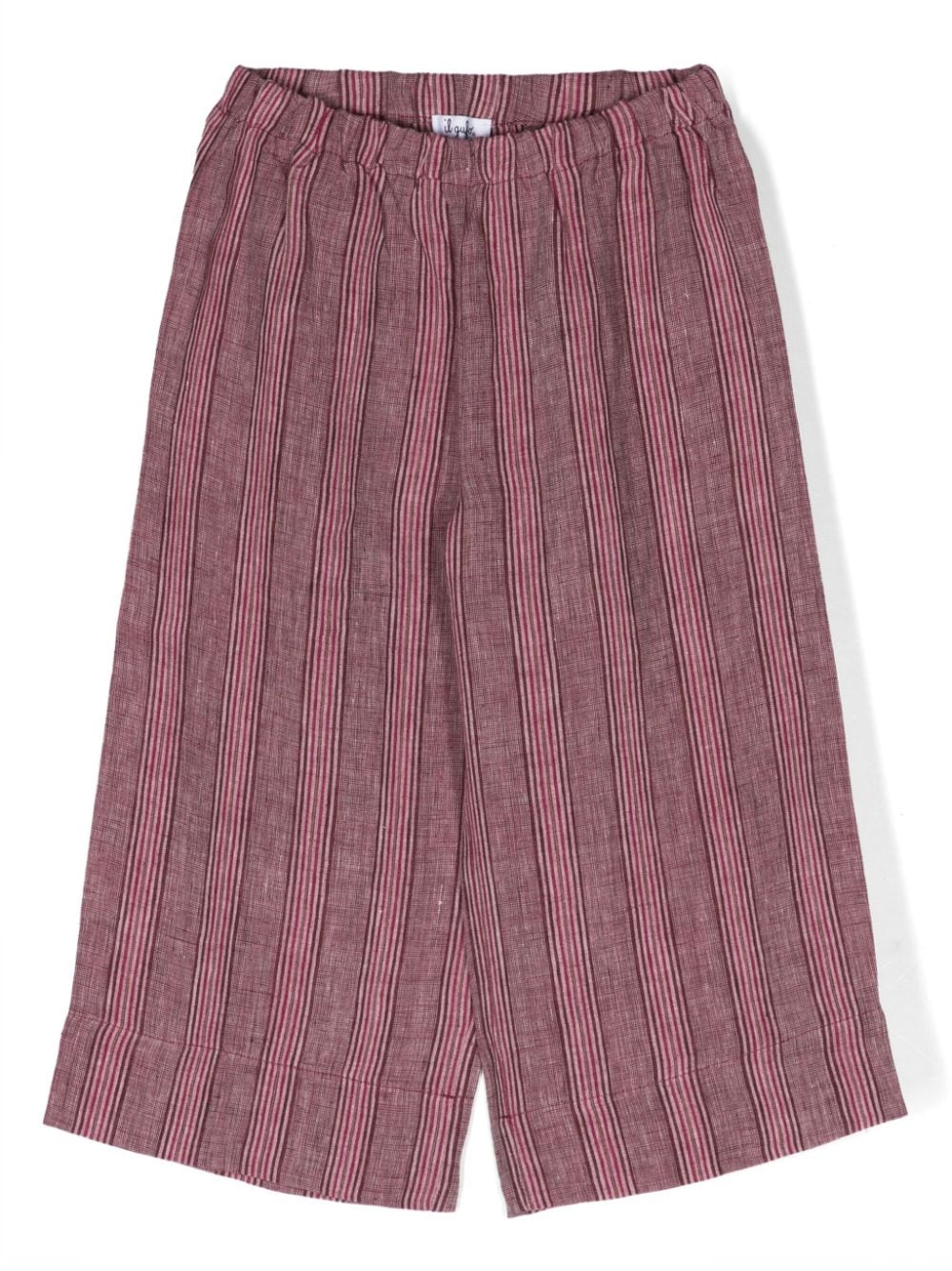 Il Gufo striped linen trousers - Pink von Il Gufo