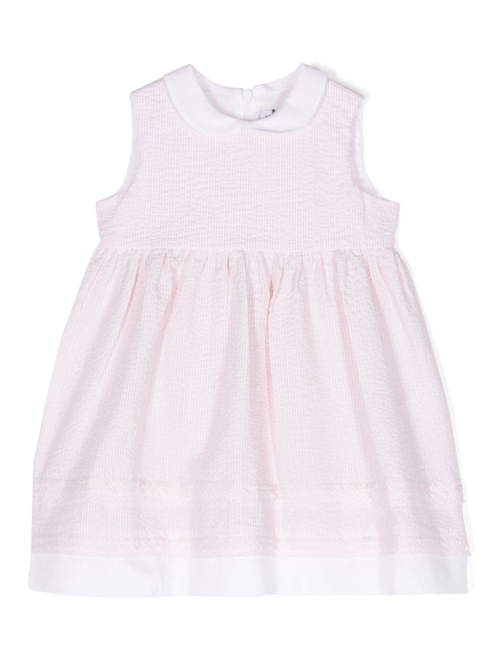 Il Gufo striped seersucker dress - Pink von Il Gufo