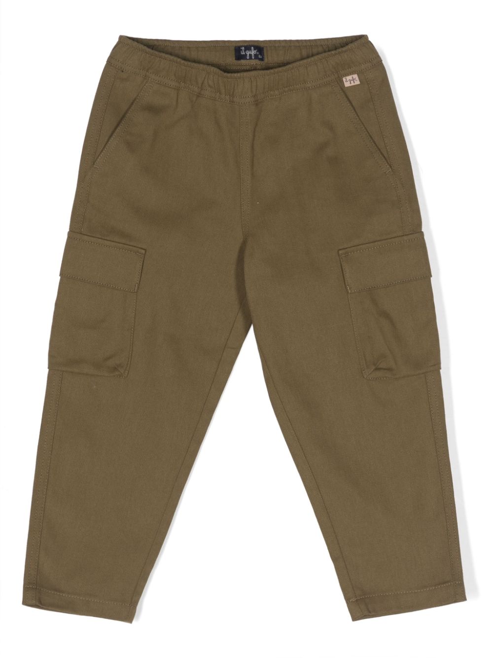 Il Gufo tapered-leg cotton cargo trousers - Green von Il Gufo