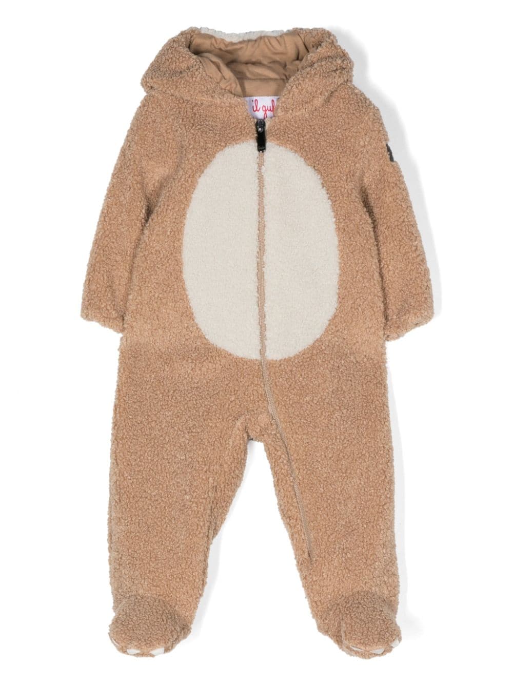 Il Gufo teddy-bear fleece onesie - Brown von Il Gufo