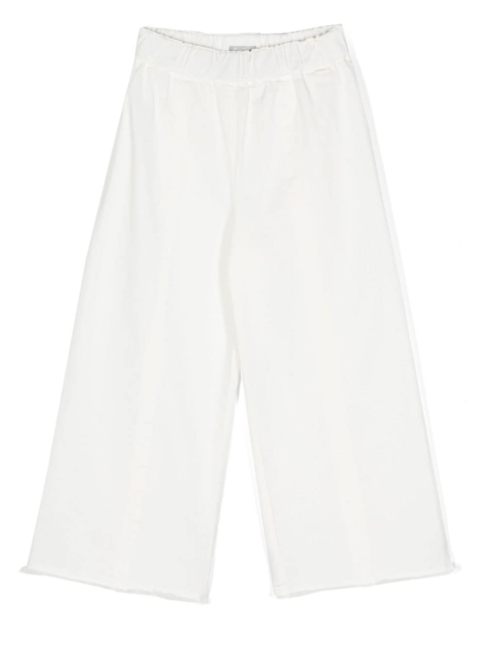 Il Gufo twill straight-leg trousers - White von Il Gufo