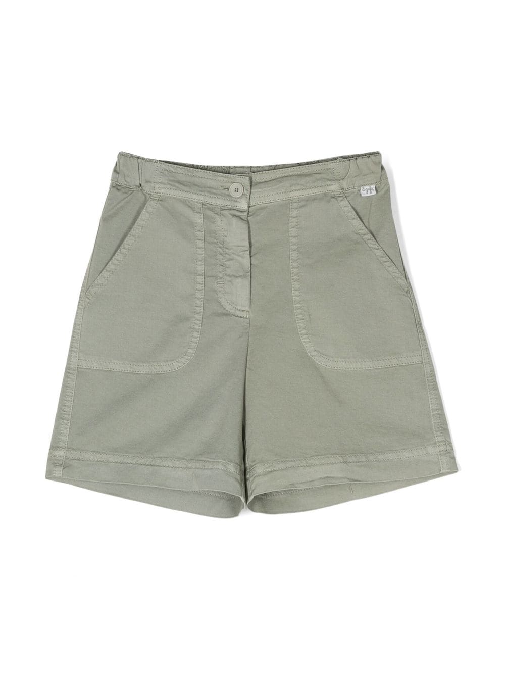 Il Gufo two-pocket cotton shorts - Green von Il Gufo