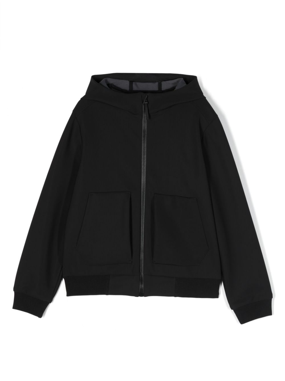 Il Gufo two-pocket zip-up hoodie - Black von Il Gufo