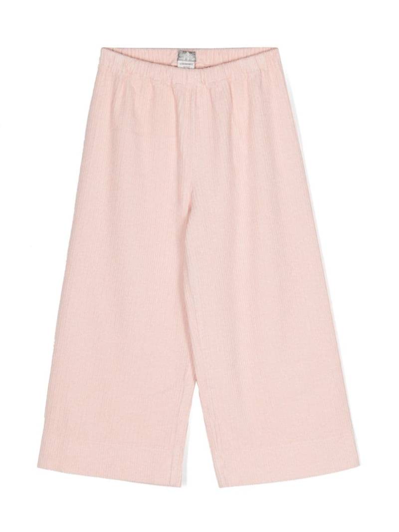 Il Gufo wide-leg corduroy trousers - Pink von Il Gufo