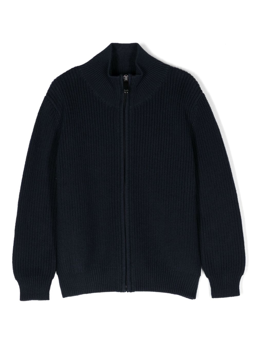 Il Gufo zip-up cotton cardigan - Blue von Il Gufo