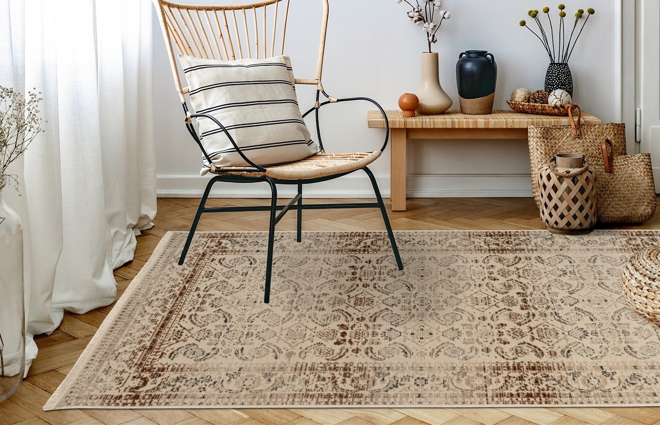 Kayoom Teppich »Charu 600«, rechteckig, 3,5 mm Höhe, Vintage Look, Flachgewebe, Wohnzimmer Kayoom Teppich »Charu 600«, rechteckig, 3,5 mm Höhe, Vintage Look, Flachgewebe, Wohnzimmer von Kayoom