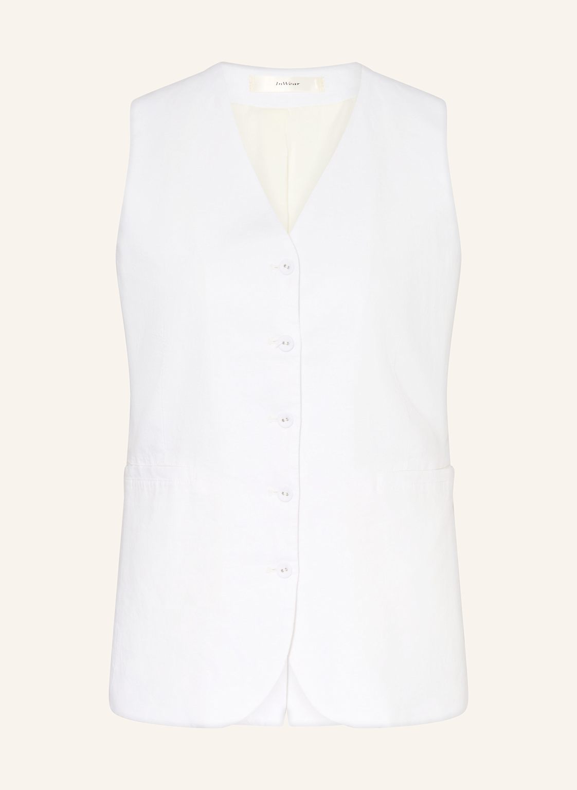 Inwear Blazerweste Faridalw Mit Leinen weiss von InWear