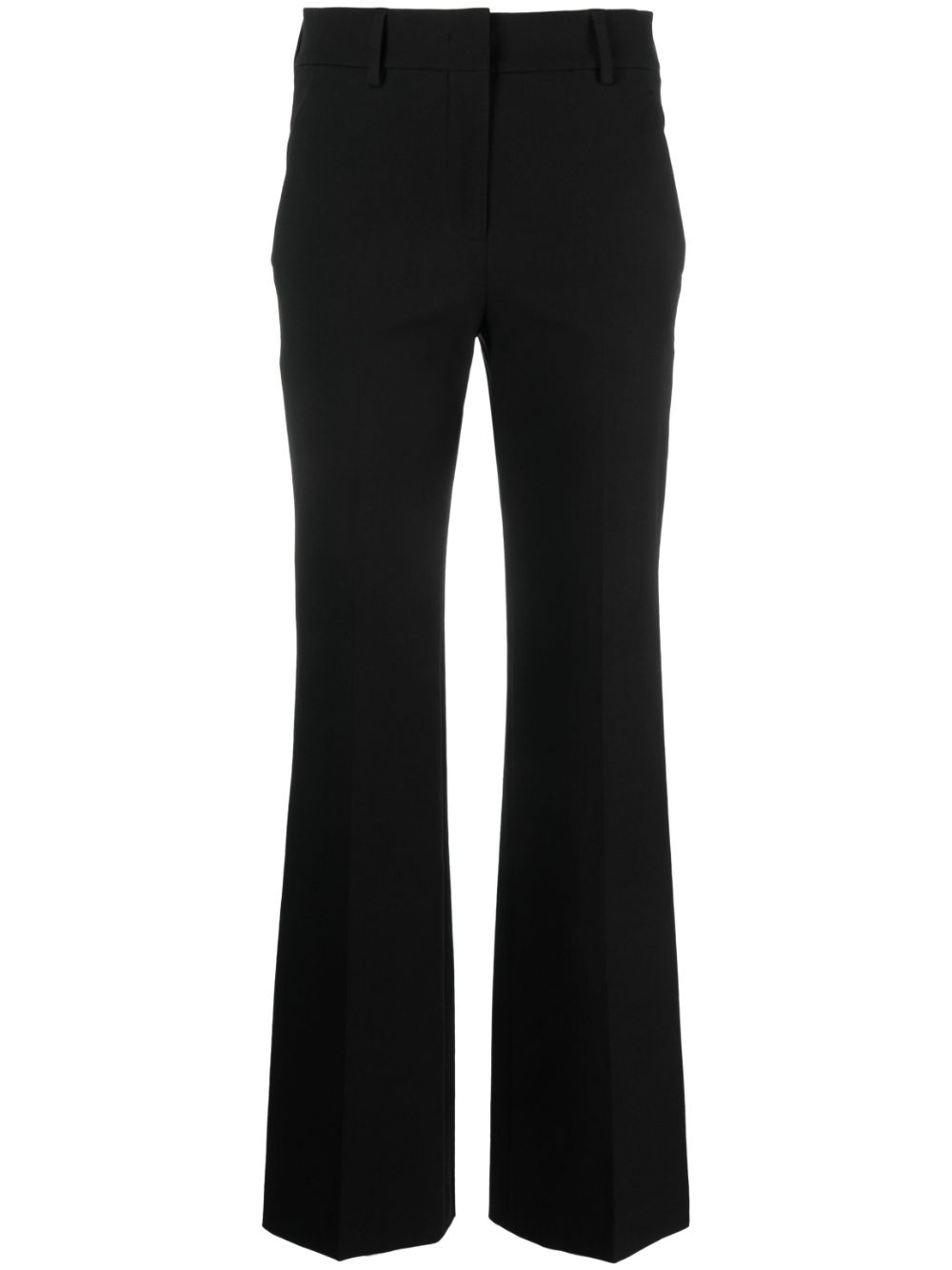 Incotex cotton flared trousers - Black von Incotex