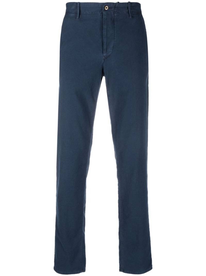 Incotex cotton straight-leg trousers - Blue von Incotex