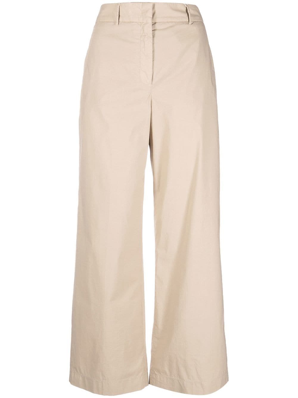 Incotex four-pocket cotton cropped trousers - Neutrals von Incotex
