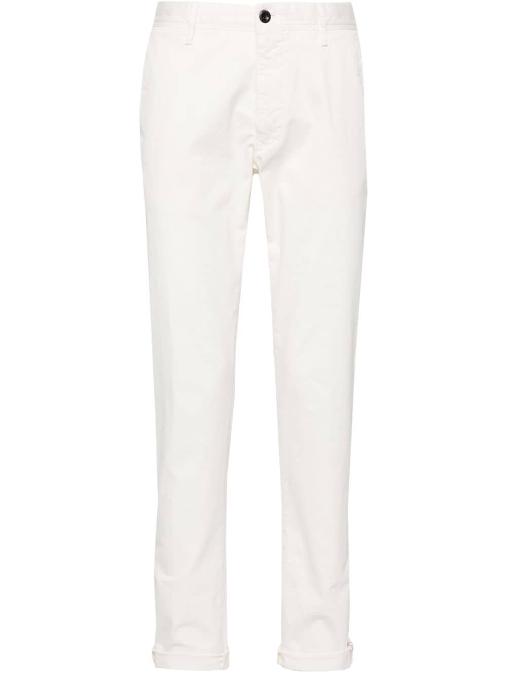 Incotex low-rise straight-leg trousers - White von Incotex