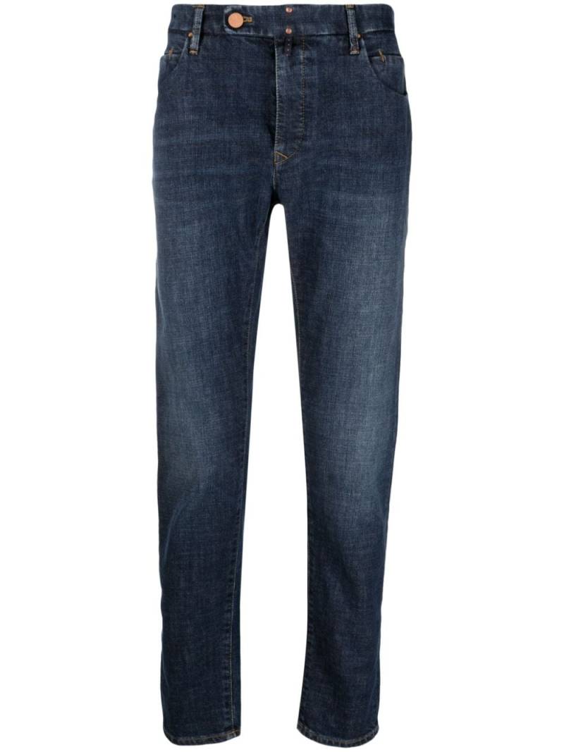 Incotex mid-rise slim-cut jeans - Blue von Incotex