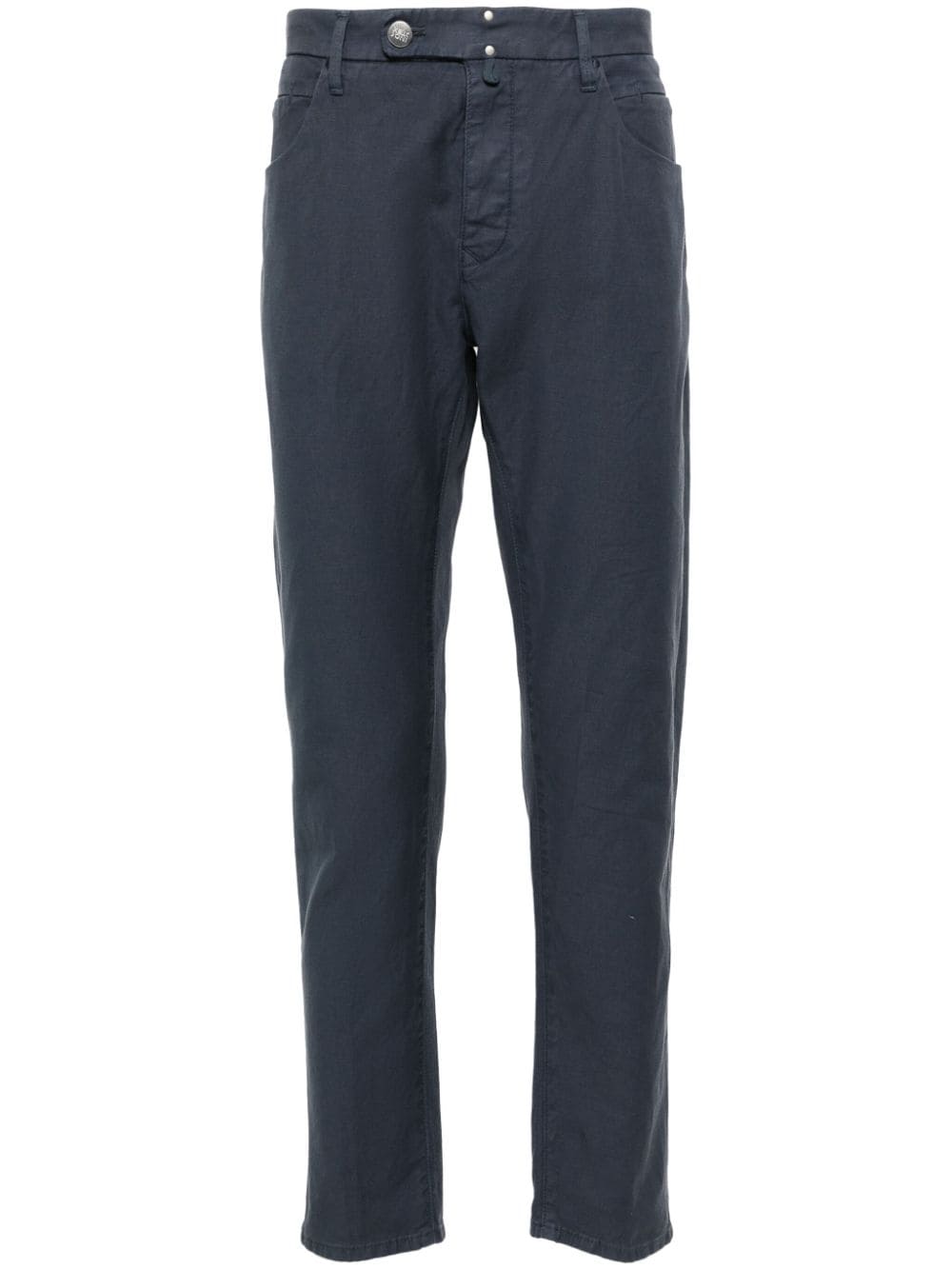 Incotex mid-rise straight-leg chinos - Blue von Incotex