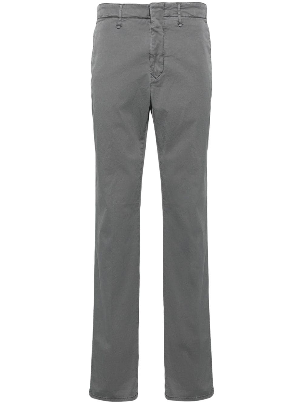 Incotex mid-rise stretch-cotton slim-cut chinos - Grey von Incotex