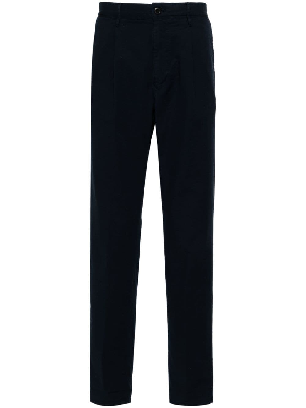 Incotex mid-rise stretch-cotton tapered trousers - Blue von Incotex