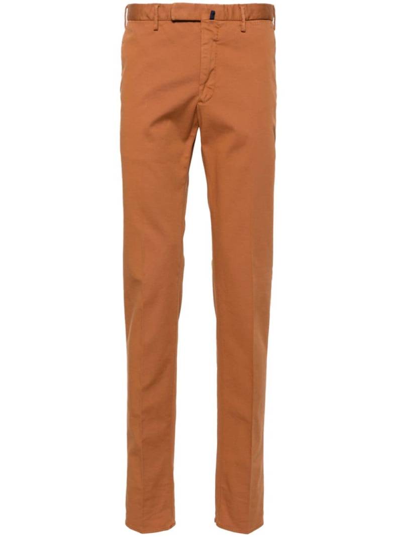 Incotex mid-rise tapered chinos - Brown von Incotex