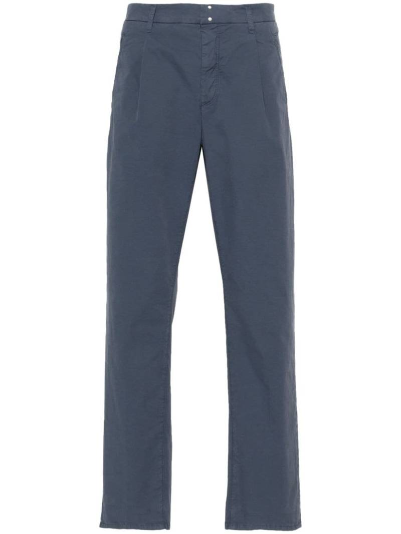 Incotex mid-waist tapered trousers - Blue von Incotex