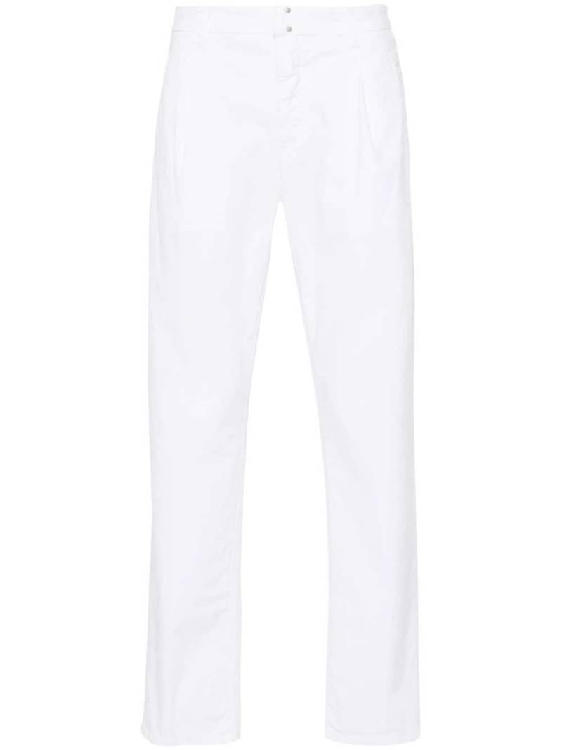 Incotex mid-waist tapered trousers - White von Incotex