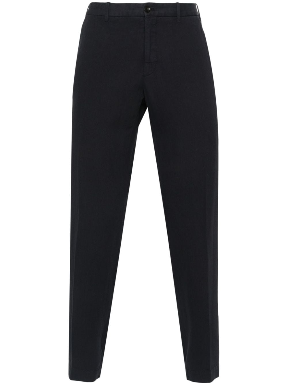 Incotex pressed-crease tapered trousers - Blue von Incotex