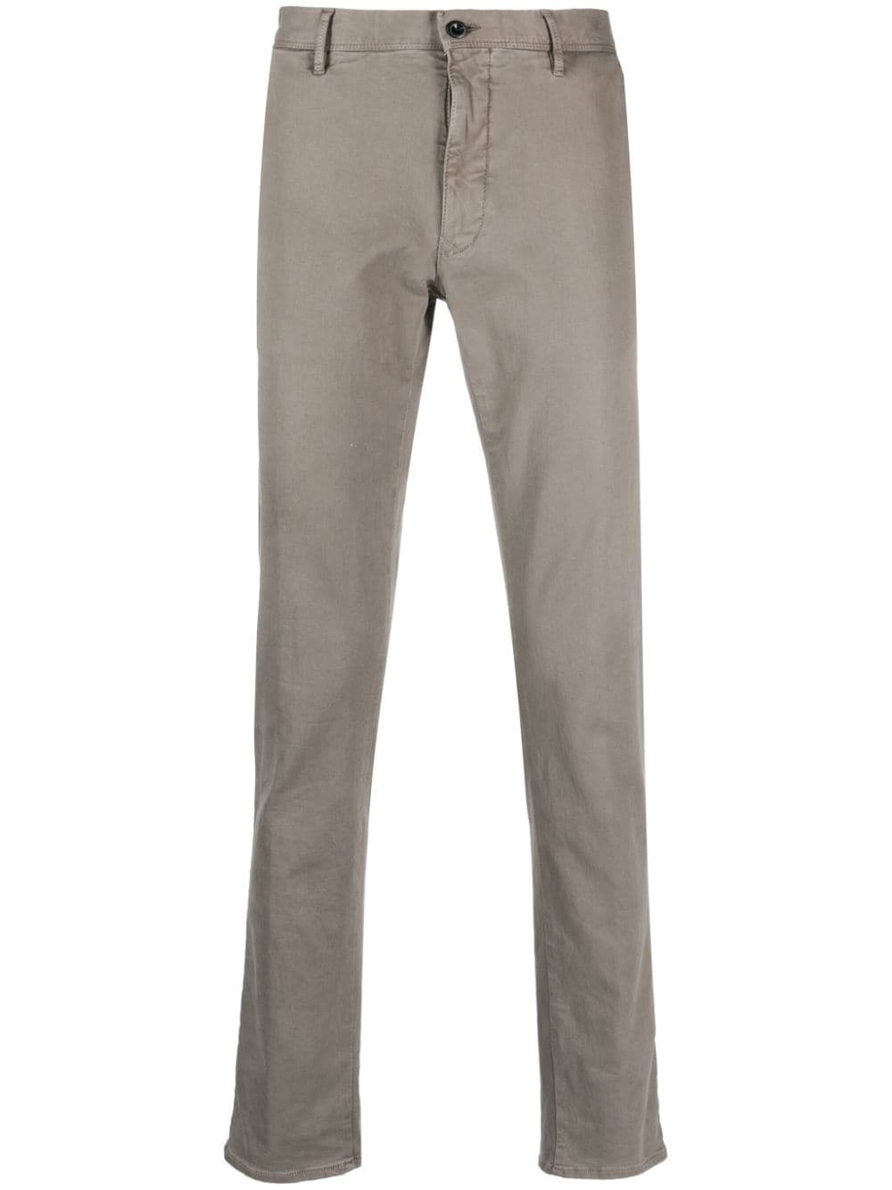 Incotex skinny-leg cotton trousers - Grey von Incotex