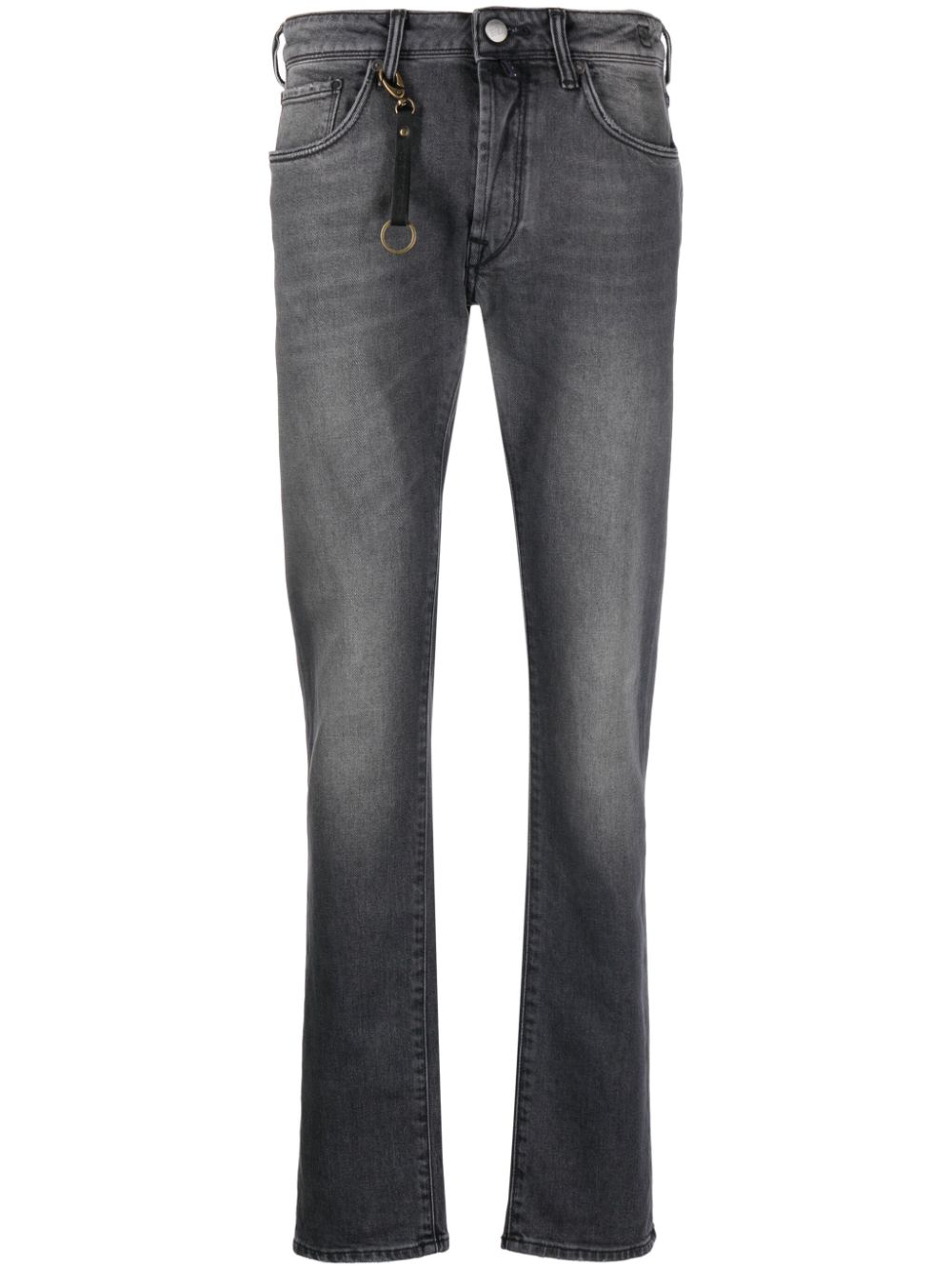 Incotex slim-cut key-pendant jeans - Grey von Incotex