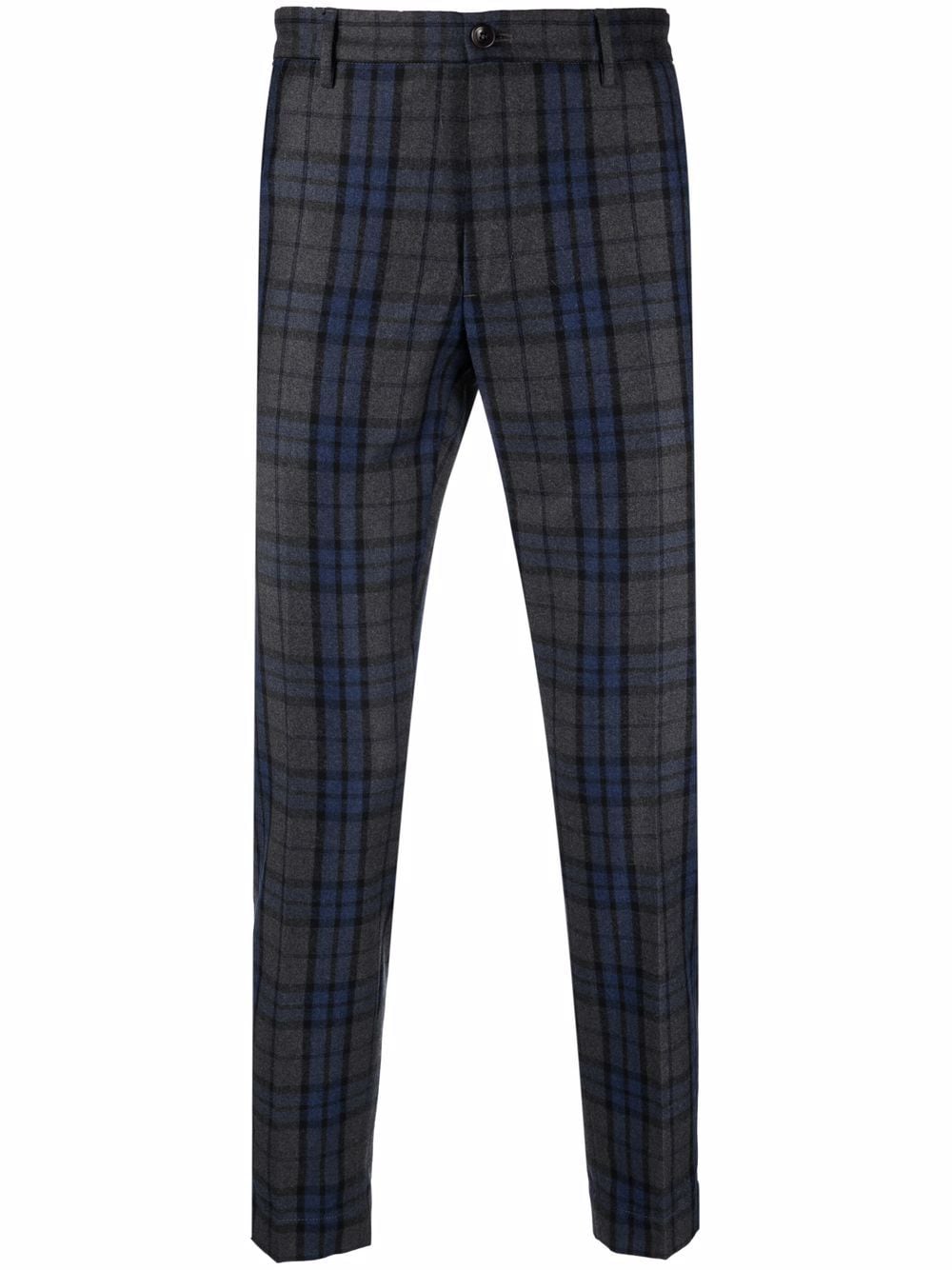 Incotex slim-fit checked trousers - Grey von Incotex