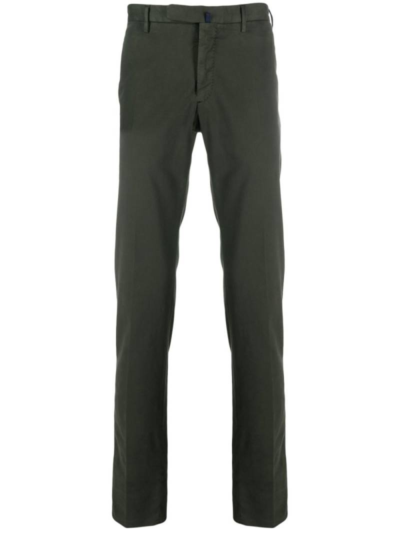 Incotex straight-leg chino trousers - Green von Incotex