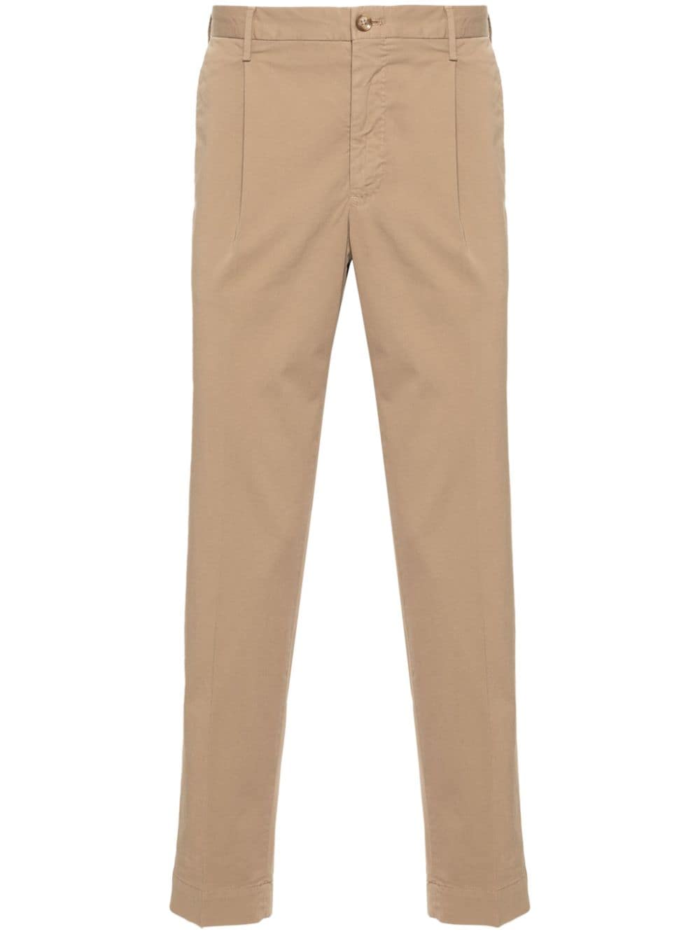Incotex stretch-cotton tapered trousers - Brown von Incotex