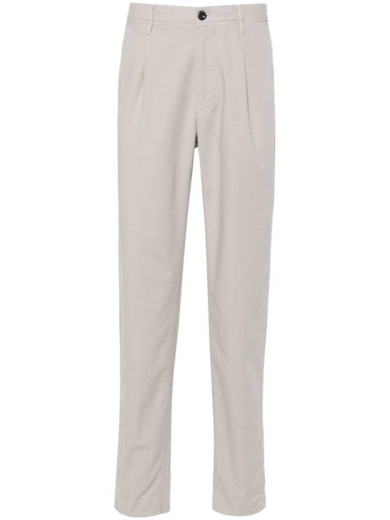 Incotex tapered chino trousers - Grey von Incotex