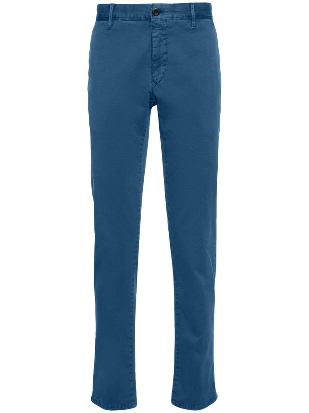 Incotex twill straight-leg trousers - Blue von Incotex