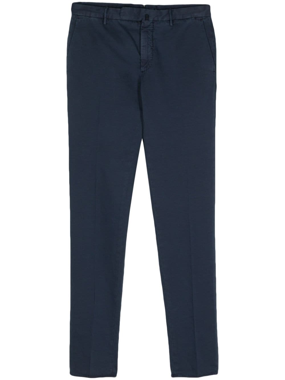 Incotex twill tapered-leg trousers - Blue von Incotex