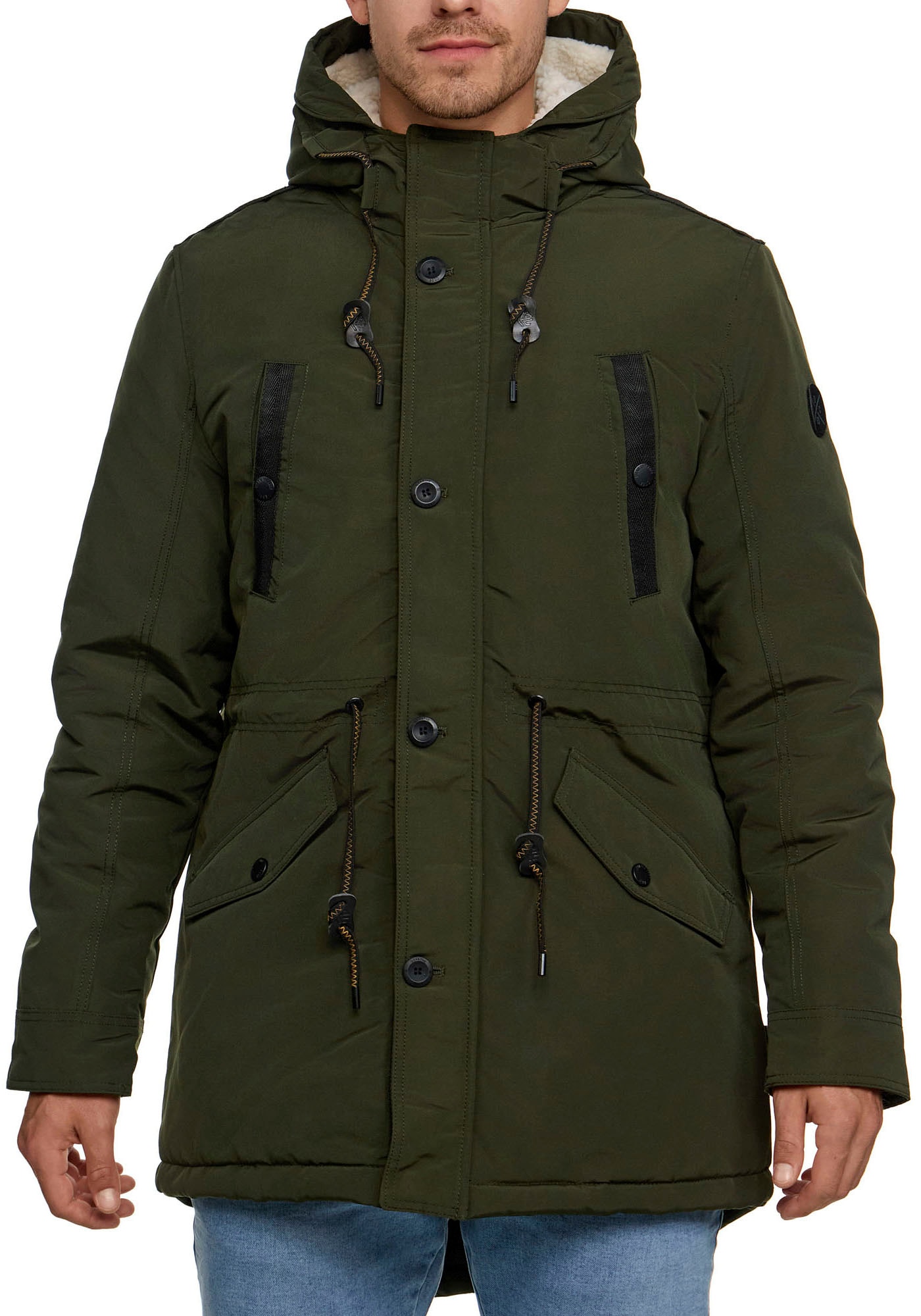 Indicode Langjacke »INCallen«, mit Kapuze von Indicode