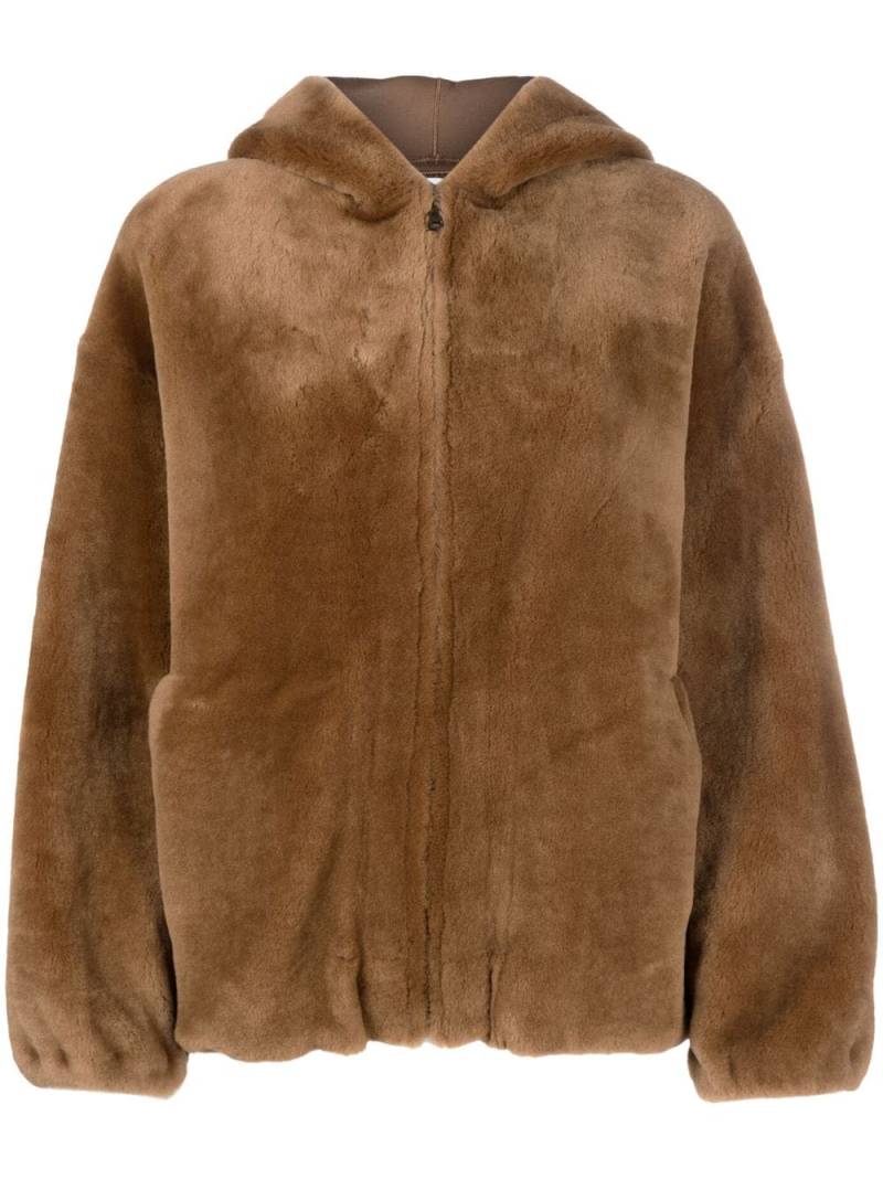 Inès & Maréchal Nerodore shearling zip-up jacket - Brown von Inès & Maréchal