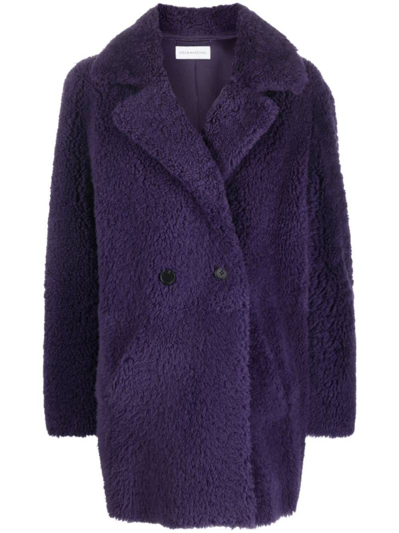 Inès & Maréchal shearling double-breasted coat - Purple von Inès & Maréchal