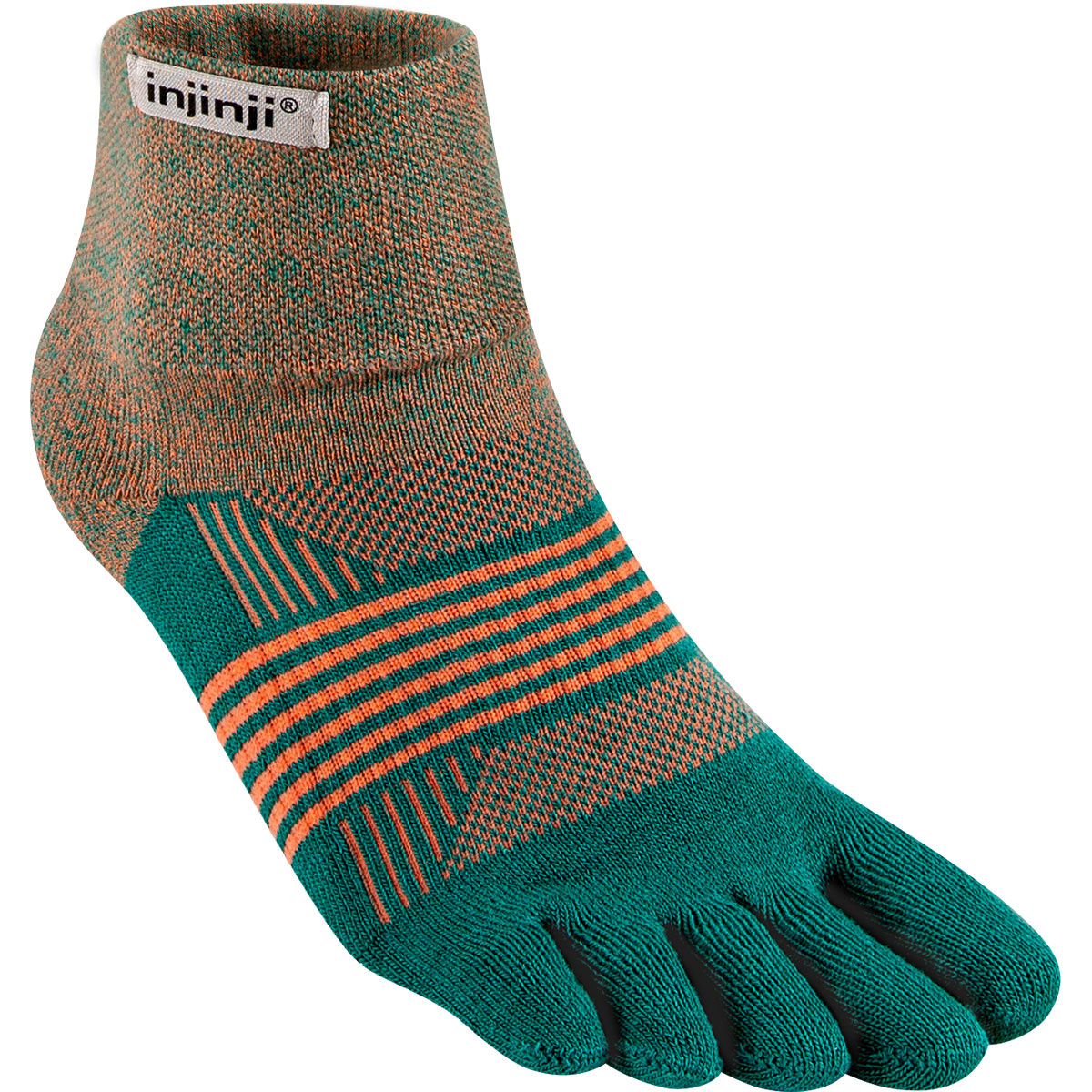 Injinji Damen Trail Midweight Mini-Crew Socken von Injinji